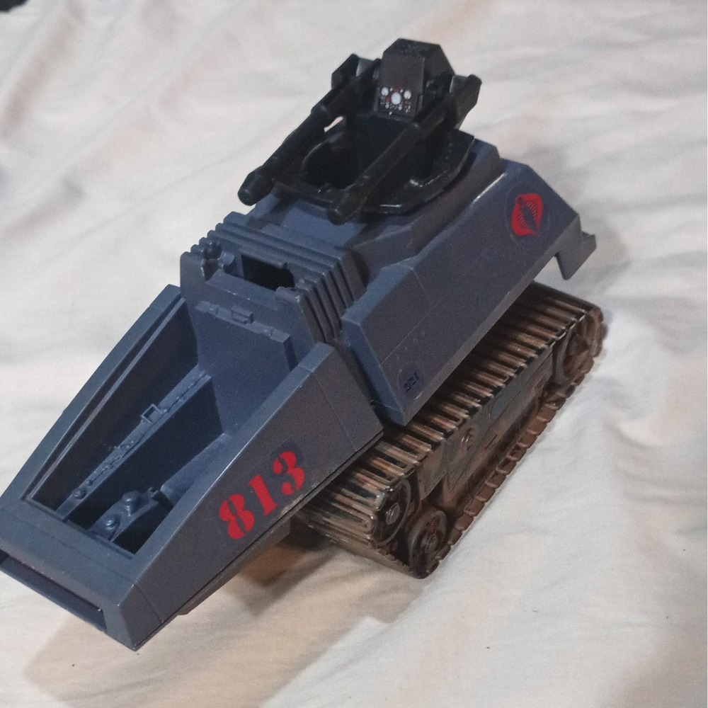 Vintage 1983 GI Joe Cobra H.I.S.S. Tracked Tank Vehicle ARAH Hasbro 813 Blue